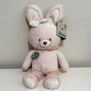 Baby Gund Roise the Bunny Rabbit Plush Pink White Bow Stuffed Animal 6066016